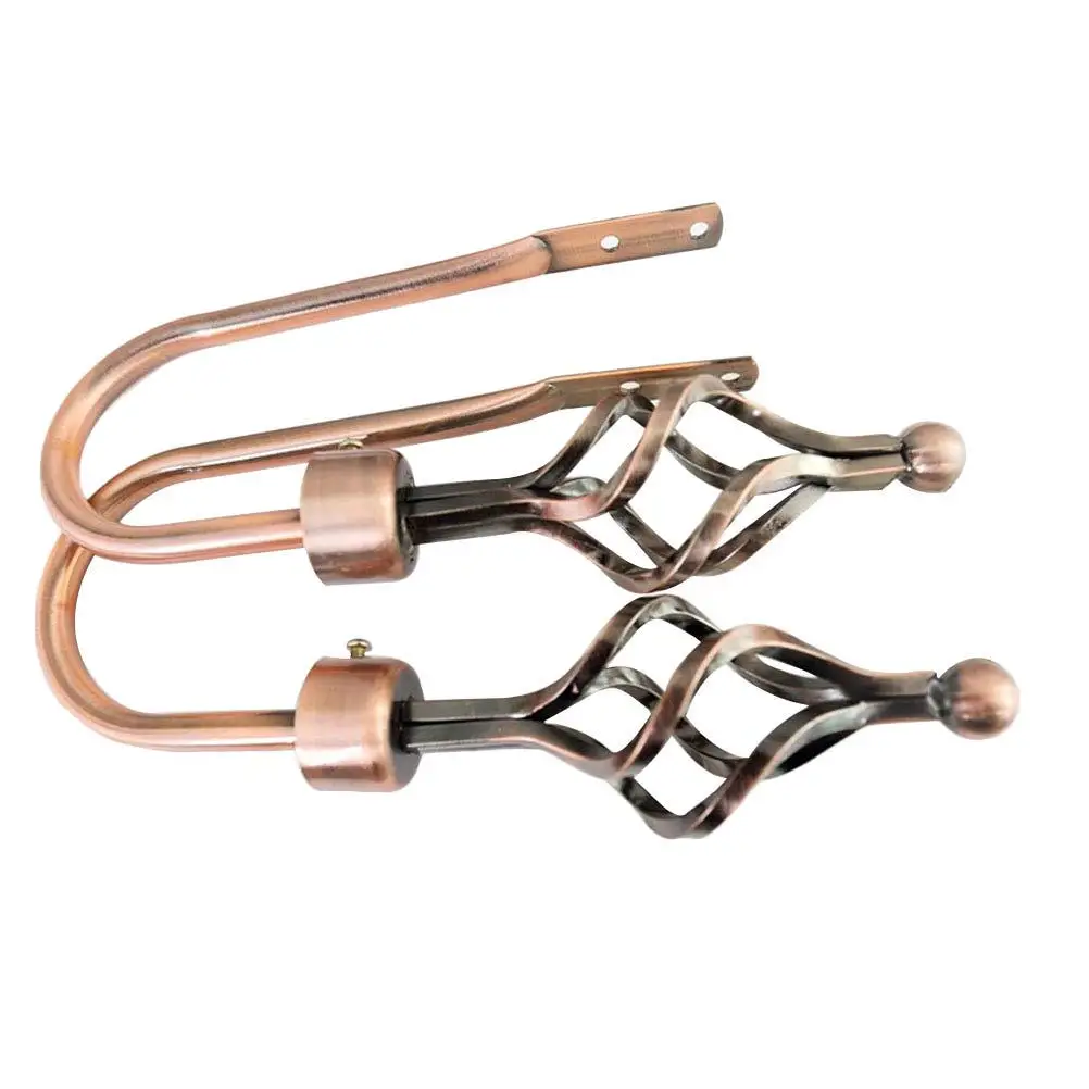 

Pair of Polished Metal Curtain Hooks Red Bronze Tiebacks for Drapery Holdbacks Elegant Style Tiebacks Curtain Holdbacks