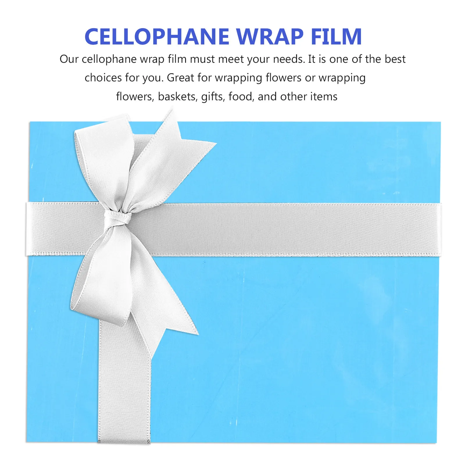 Premium Opp Cellophane Wrap Film Roll Colorful Transparent Gift Wrapping Paper for Flowers Baskets Food Crafts Exquisite Packing view 3