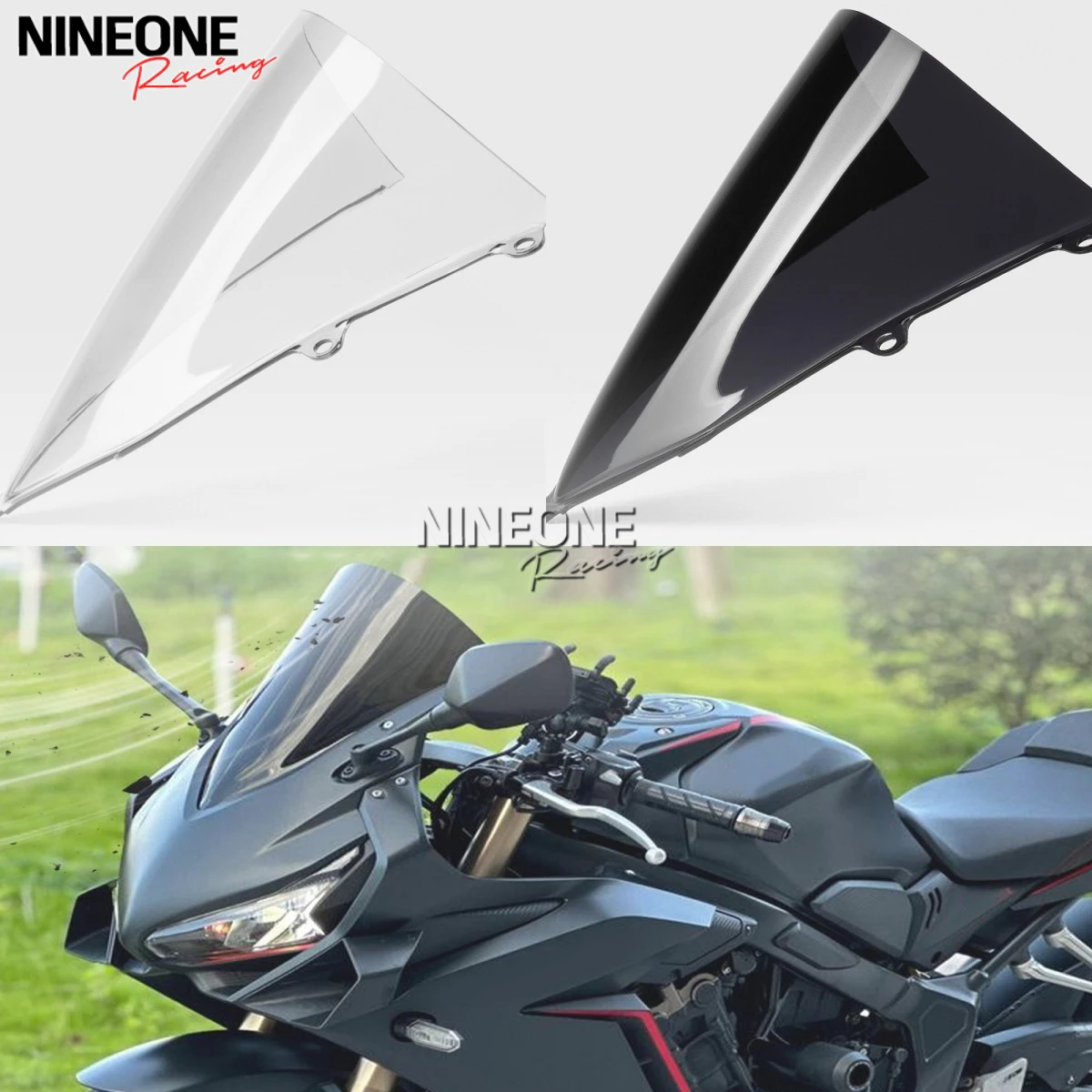 

For Honda CBR650R 2019 2020 2021 2022 2023 2024 Race High Windscreen Sport Touring Windshield Double Bubble Deflector Series