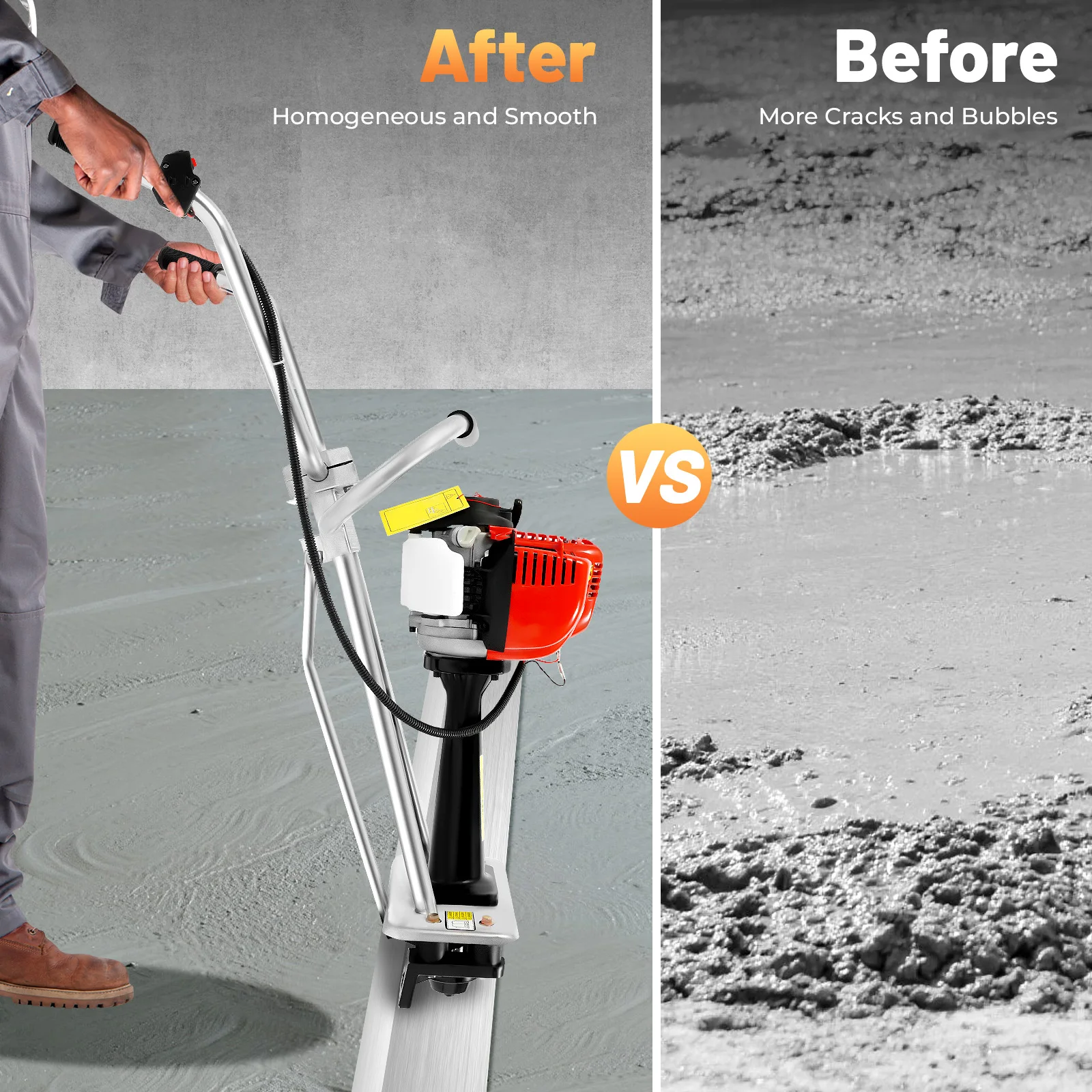 Easy-Operation Concrete Vibrating Machine Pull Start Emergency Stop Button Ideal For Construction Sites/Tunnels/Bridges