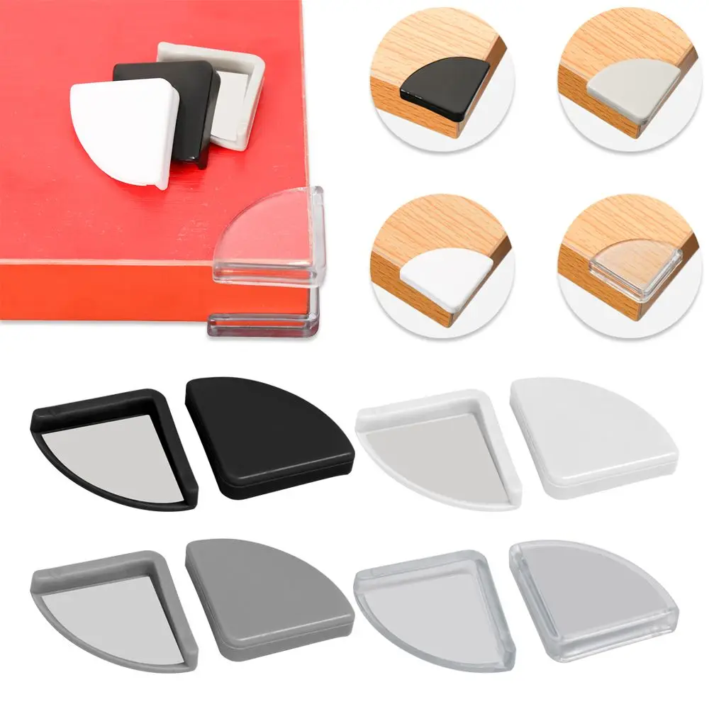 

4PCS Soft Kids Security Desk Corner Guards Anticollision Strip Table Corner Protector Edge Protection