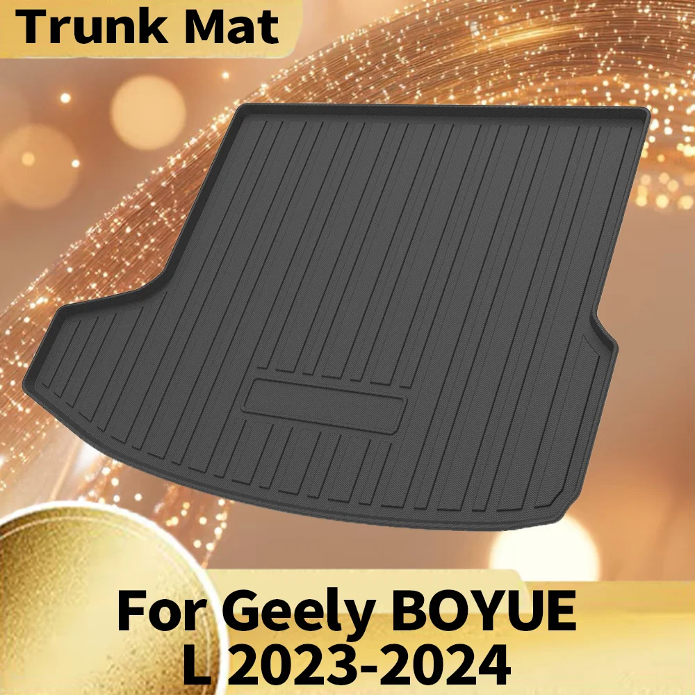 

For Geely BOYUE L 2023-2024 Auto Car Cargo Liner All-Weather TPE Non-slip Trunk Mat Waterproof Tray Trunk Carpet Accessory