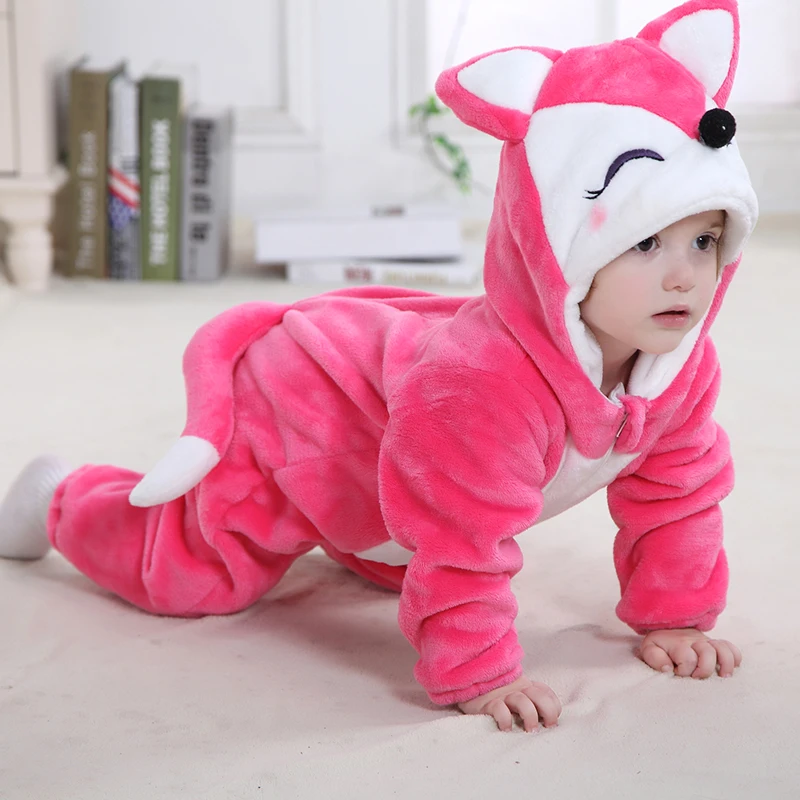 Cosplay Costume Onesie Baby Lovely Kigurumis Jumpsuit Winter Warm Pajamas Child Funny Halloween Gift Baby Onesies Ropa Bebe