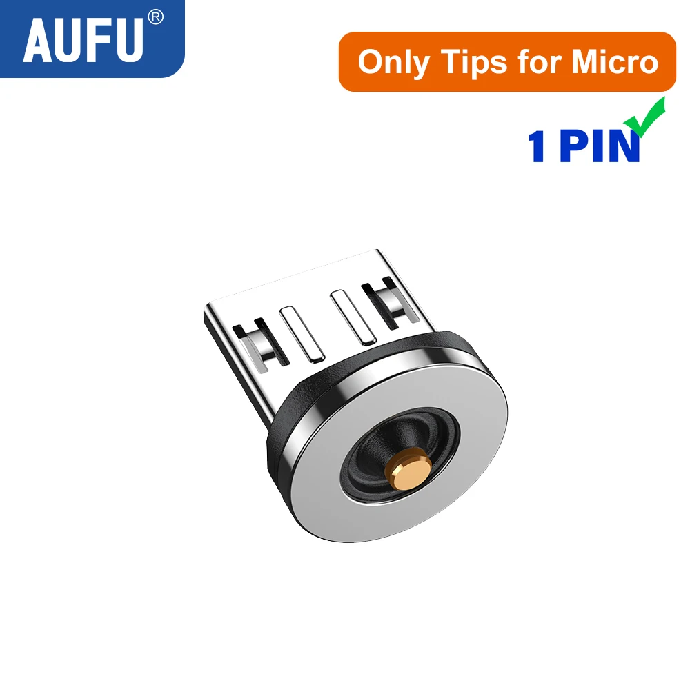 AUFU 540 Draaien Magnetische Type C Kabel 3 in 1 Snelle Oplaadkabel Voor iPhone Xiaomi Samsung Huawei Micro USB magneet Charge Wire