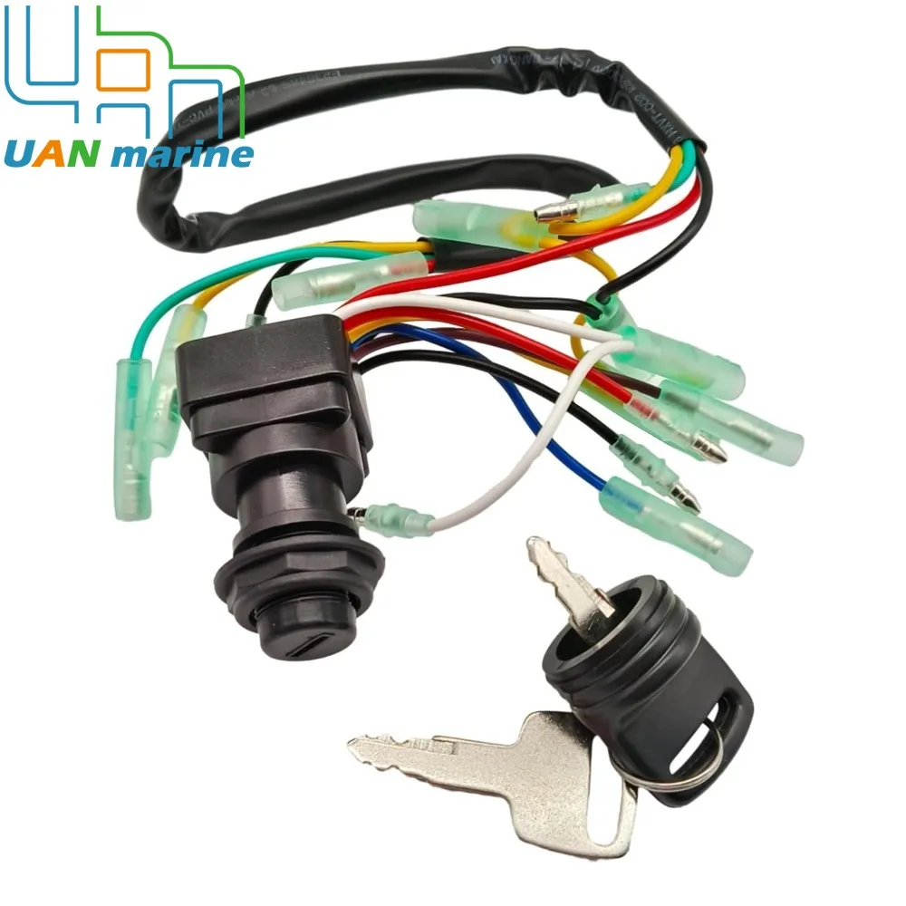 703 82510 43 Remote Control Box Ignition Switch Key Assy for Yamaha 2 & 4 Stroke 6-300 HP Boat Motors 703 82510 42 703-82510-11