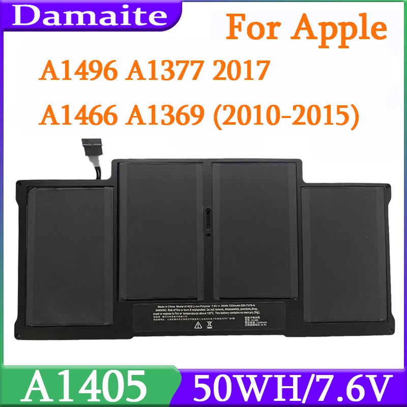 

A1405 A1496 Replacement Laptop Battery For Apple MacBook Air 13" A1466 2012/2013/2014/2015/2017 MD760LL/A MD761CH/A