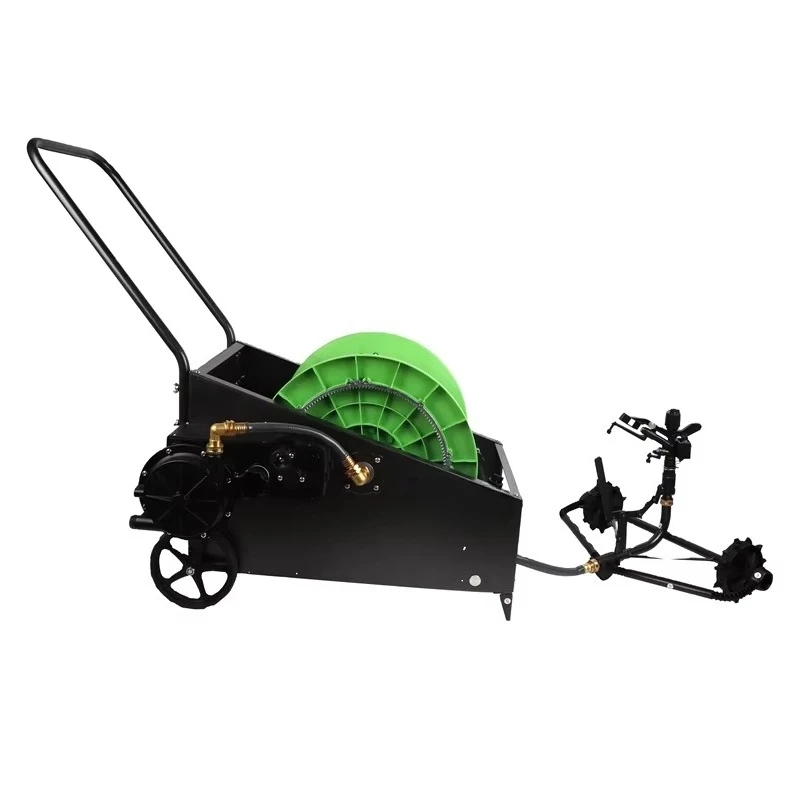 Automatic sprinkler system Metal travel irrigation sprinkler Agricultural water pipe Garden cart