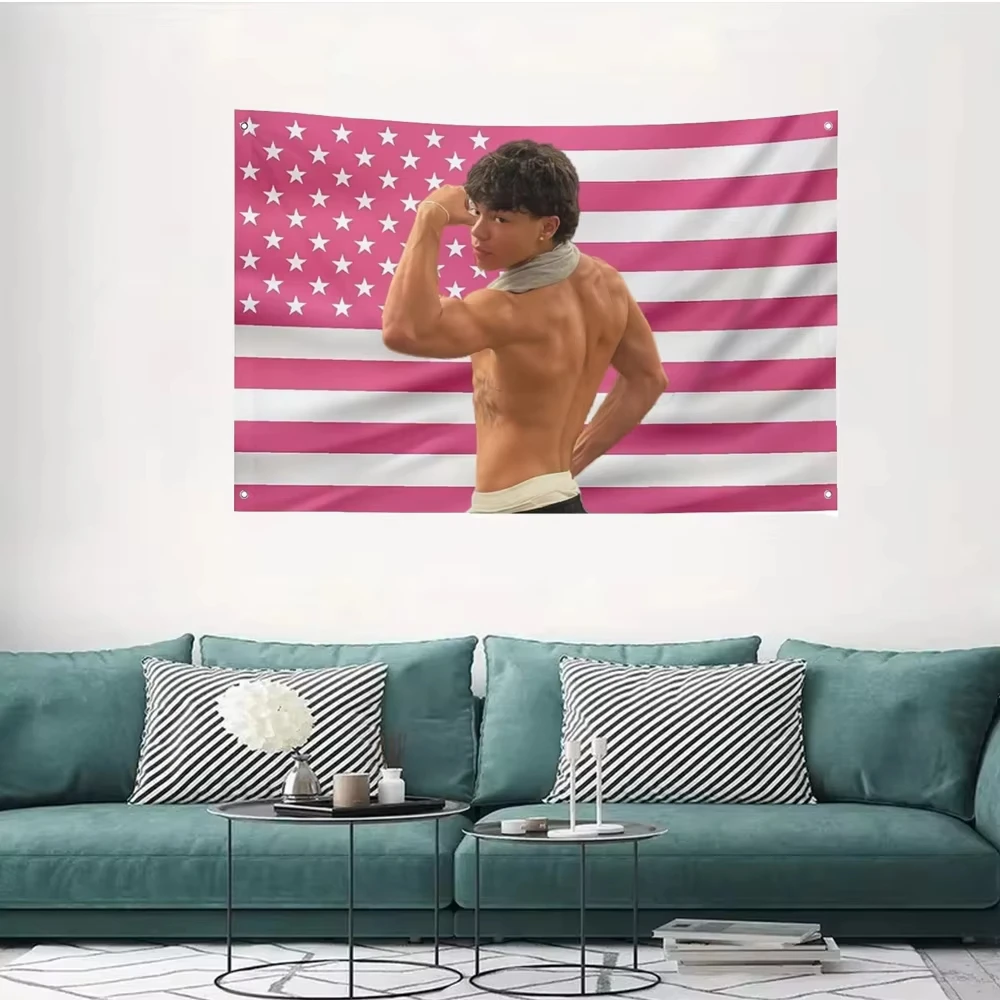 Malachi Barton Flaggen-Wandteppich – Wandbehang im lustigen Stil für Raumdekoration und als Geschenk