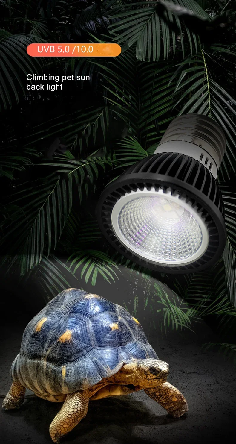 110/220V Reptile UVB Light Energy-Saving Eye Protection Led Lamp Pro Turtle Lizard Mane Lion Ultraviolet Calcium Lamp Sun 육지거북