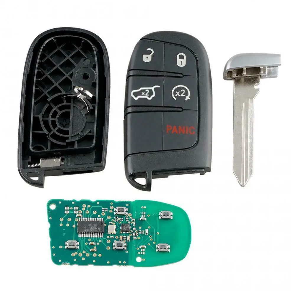 

5 Buttons 433mhz Car Remote Key With Chip Battery M3N40821302 For Jeep Grand Cherokee 2014 2015 2016 2017 2018