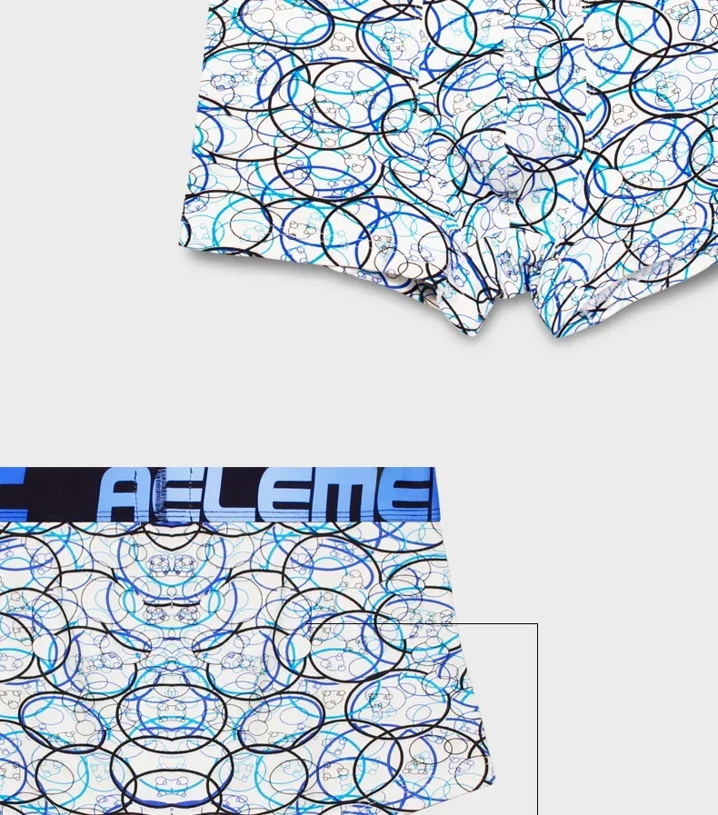 

Men's Underwear Modal U-Convex Mid-Waist Boxer Briefs Sweat-Absorbent Men's Breathable Sexy Boxer Briefs