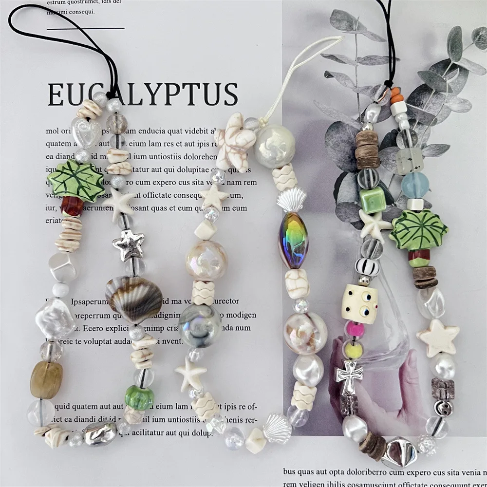 Hot Sale Coconut Tree Shell Phone Chain Fashion Universal Strap for Phone Case & CCD Camera