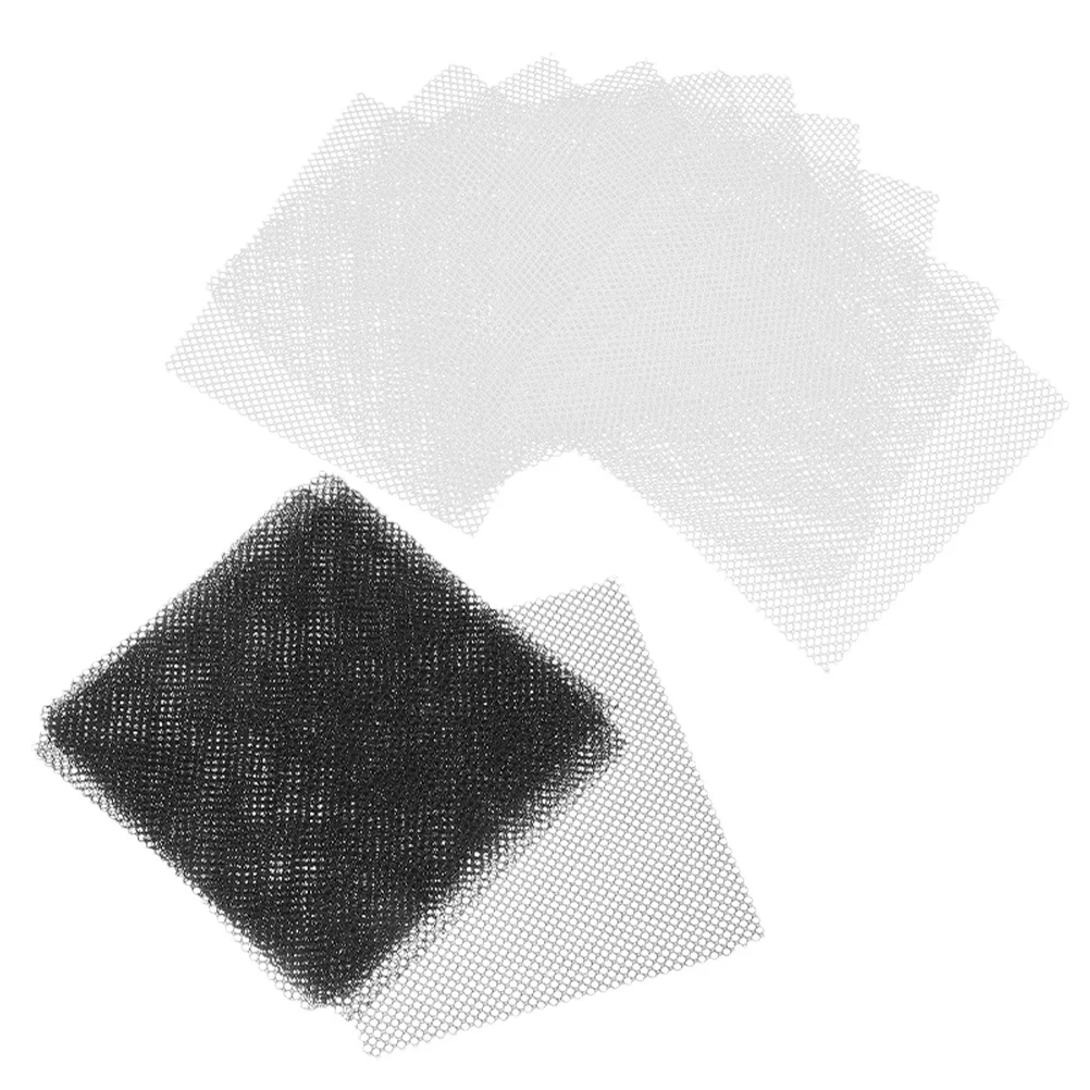 60Pcs 0.5mm Eye Mesh Sheets Breathable Black White Fabric for DIY Masks Cosplay Costumes Party Accessories Black Mesh Fabric
