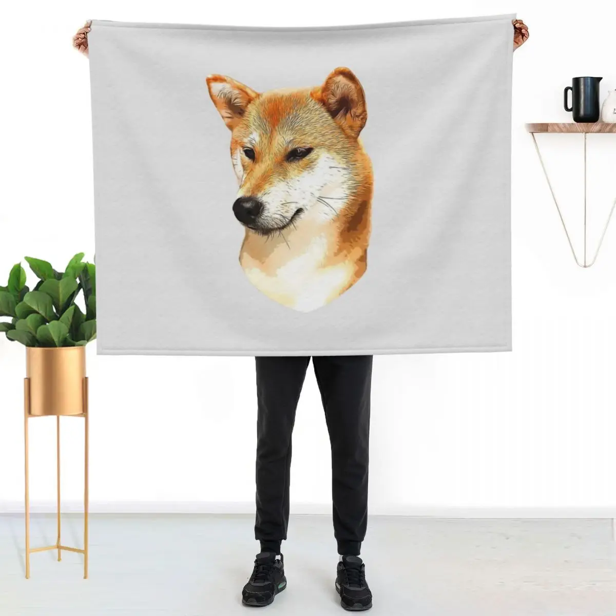 Shiba Inu Stunning Dog! Throw Blanket Blankets For Bed Hair Weighted cosplay anime Sofa Blankets