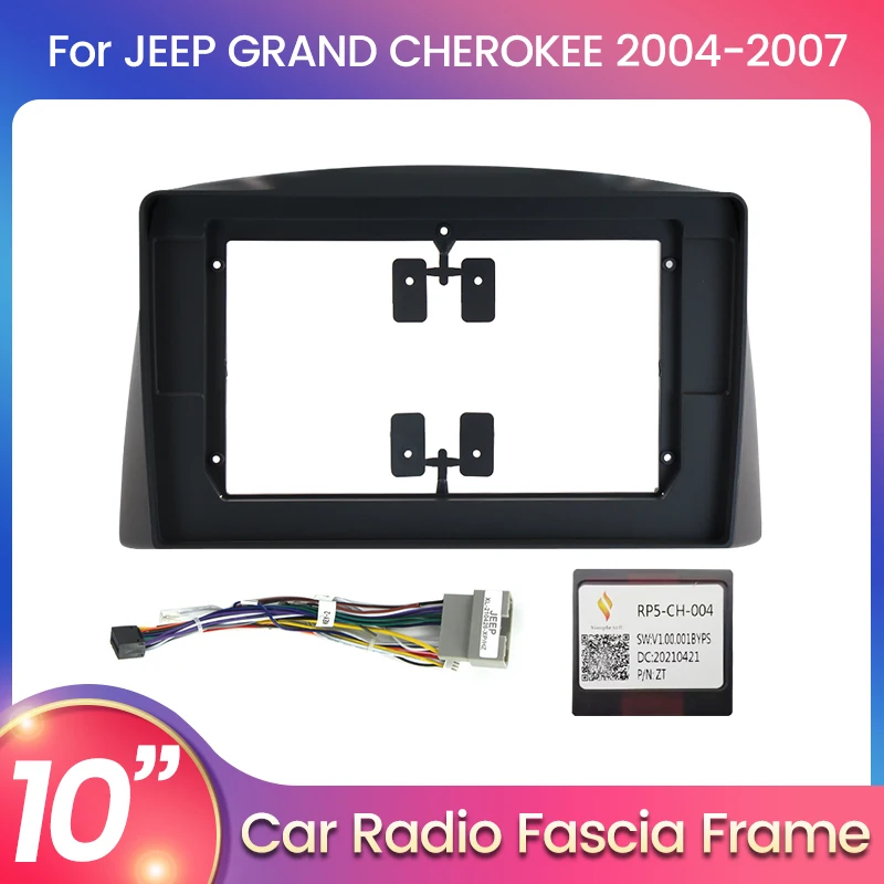 

Auto Parts For JEEP GRAND CHEROKEE 2004-2007 For Android Car Radio Panel Fascia Frame Optional Accessories Power Cord harness