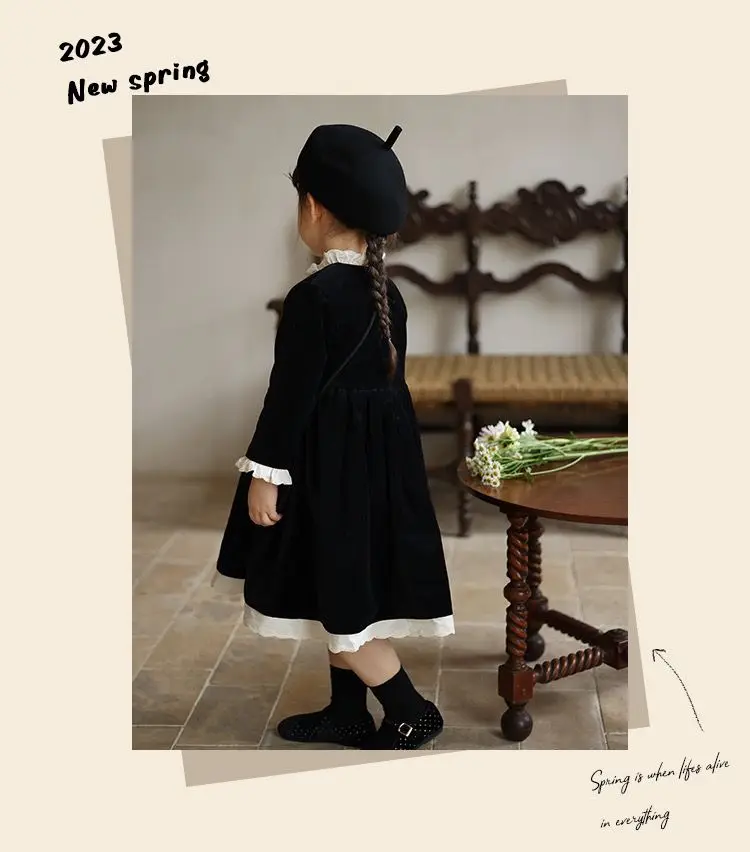 Baby Faschingskostüm – Schwarzes Langarm-Tutu-Kleid Für Mädchen, Halloween, Prinzessin, Gr. 74