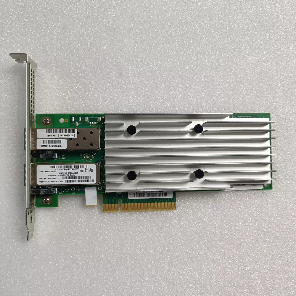 

Оптическая сетевая карта 25 ГБ QL41222HLCU, двухпортовая, 10 гигабитная