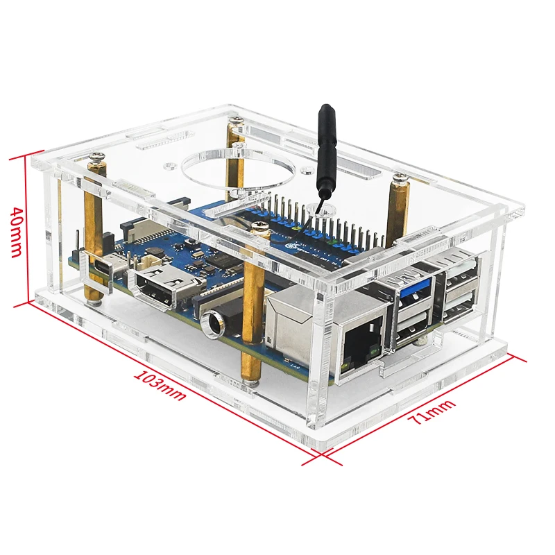 Orange Pi 3B Rockchip RK3566 8/4/2GB RAM WiFi5 + BT 5,0 puerto LAN Gigabit placa única ejecutar Android Linux OpenHarmony OS Mini PC