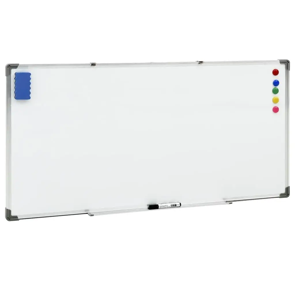 110x60 cm Magnetic Whiteboard - Steel Surface, Dry Erase Board for Office & Home Use