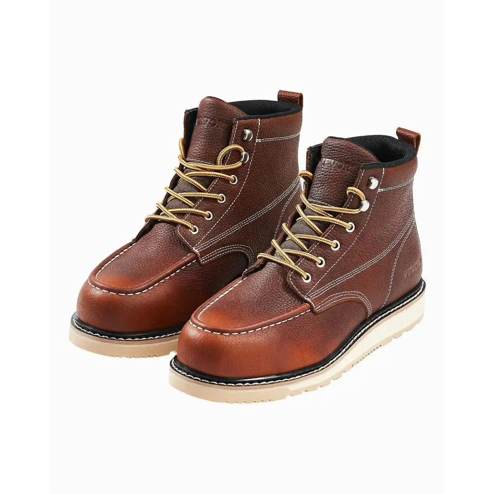 

Steel Toe Boots US9.5 Waterproof Moc Toe for men 's SlipResistant