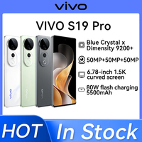 Original New VIVO S19 Pro Dimensity 9200+ Octa-core 6.78 inches 2800 x 1260 AMOLED 120Hz 50MP*2+8MP 5500mAh 80W NFC