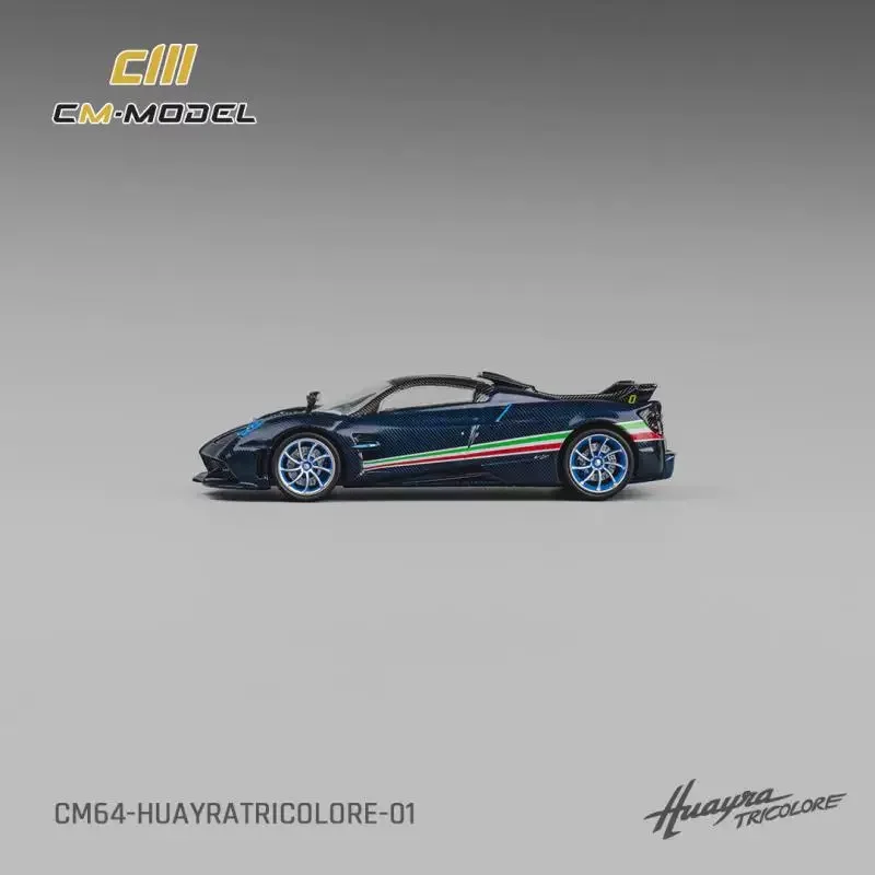 MODÈLE CM 1/64 Pagani Huayra Modèle de voiture en alliage tricolore - En stock