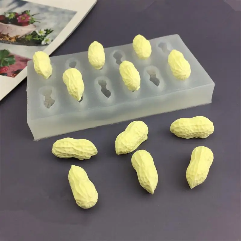 ~2/8/12-Cavity Peanut Design Food Grade French Mousse Cake Mould Silicone Chocolate Mold Kitchen Dessert Bakeware Pastry Tools