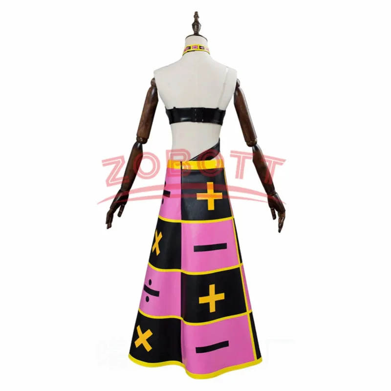ss13Trish Una Косплей Костюм Розовый Парик Аниме Невероятный Камень Джоджо Океан Приключения Триш Цициolina Нижнее Белье Платье Ожерелье Unif