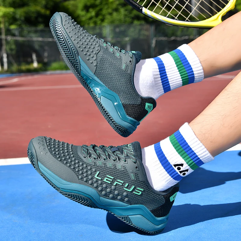 Professional Tennis Shoes, Men's and Women's Fitness Badminton Shoes, Outdoor Comfortable Volleyball Training Sports Shoes