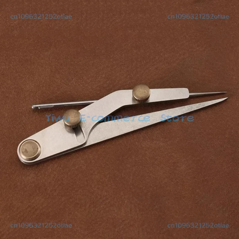 DIY LeatherCraft Silver Refill Marking Tool Gap Rule Lockable Spacing Gauge Leather Spacing Gauge Professional BB