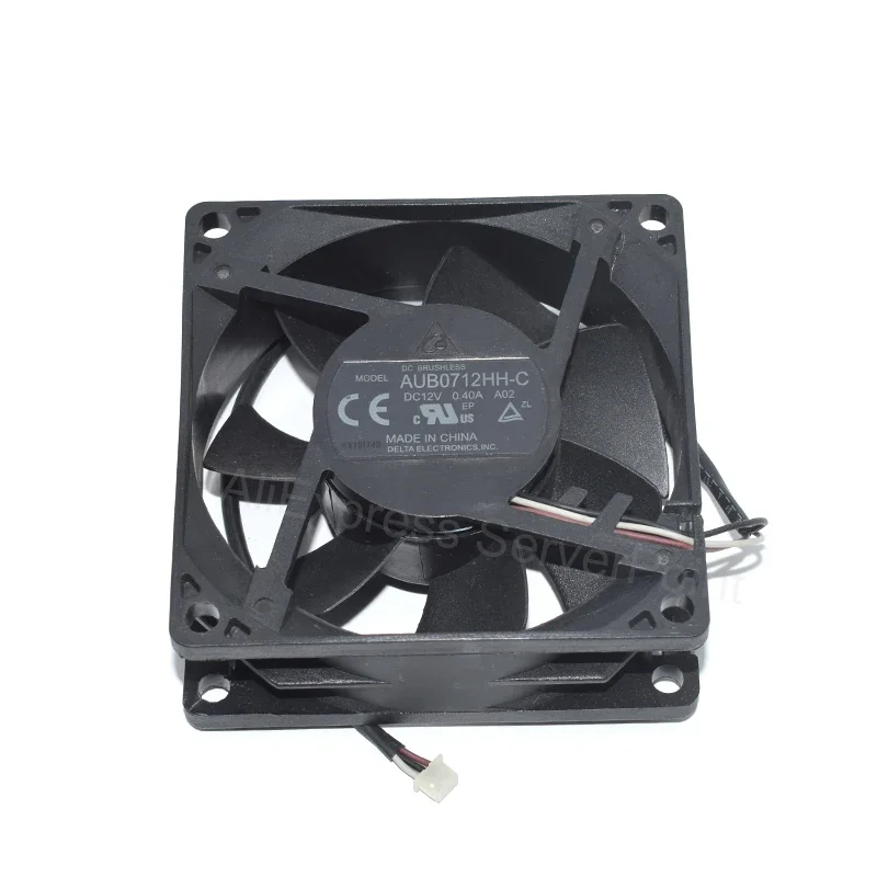 DC12V 0.40A 3Pin 70x70x25mm AUB0712HH-C For Delta Electronics  AS303 X1173A Server Cooling Fan NEW