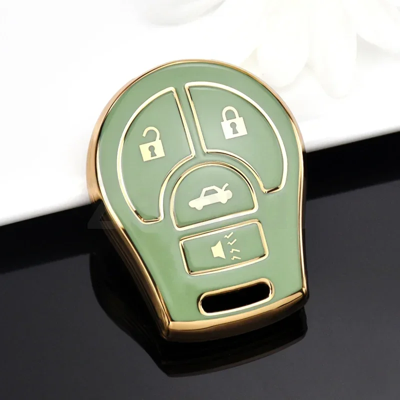Car Key Case Cover Protector Shell Fob Holder Protector for Nissan March Tiida Altima Armada Cube Juke Maxima Pathfinder Rogue