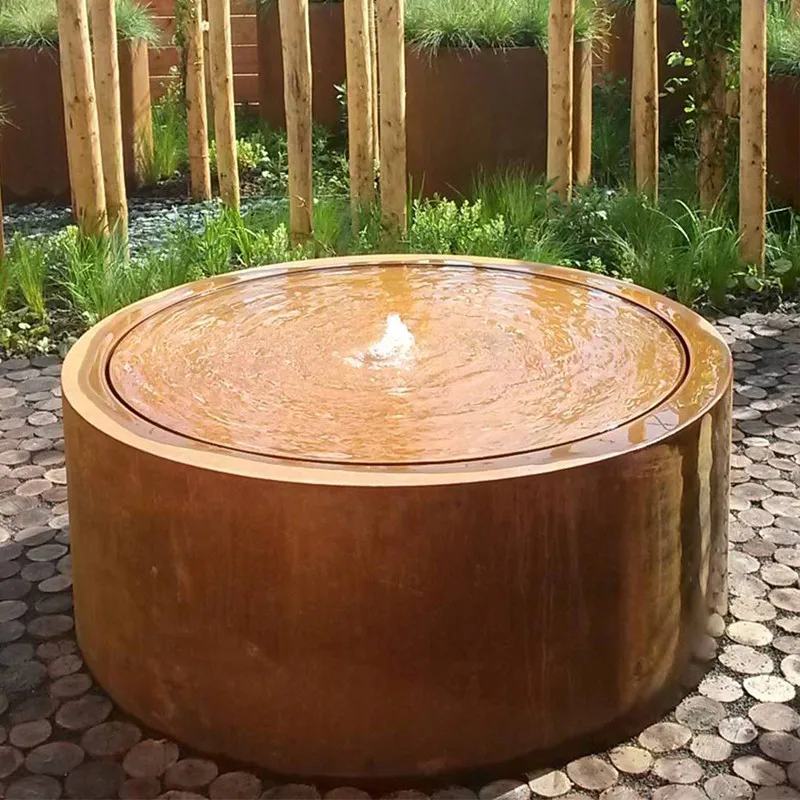 Corden Steel Round Fountain Garden Products for Garden Park Decoration