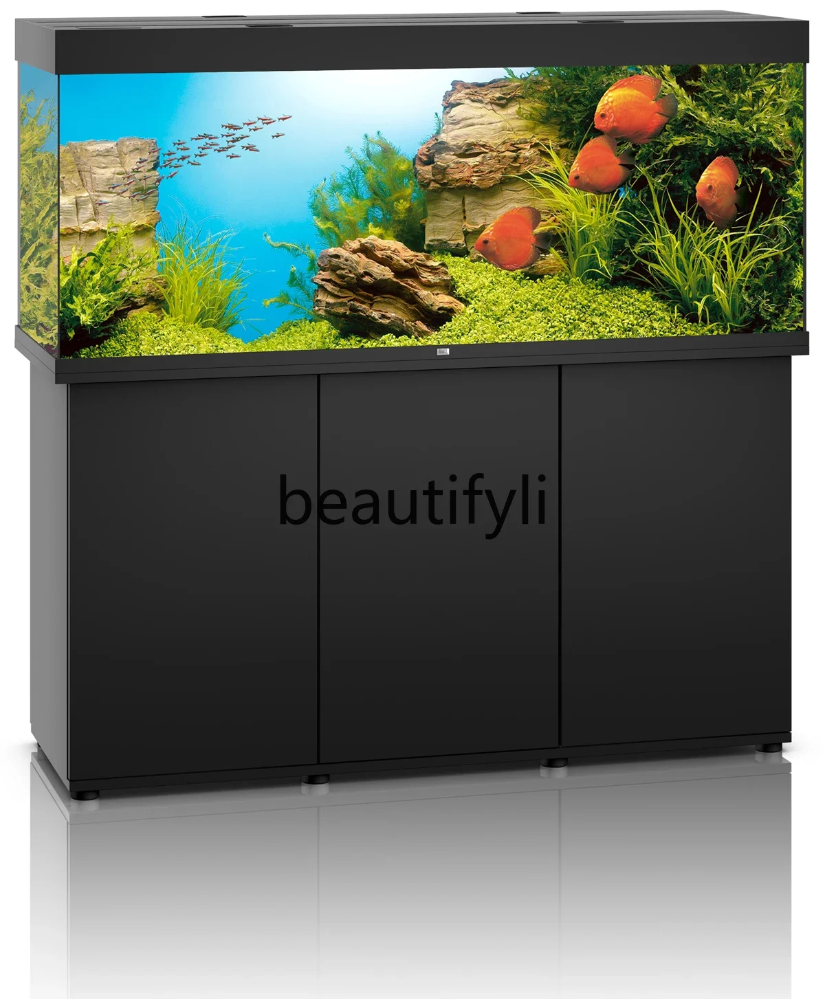 ABlack diamond fish tank 1.5 meters large aquarium glass ecological fish tank H