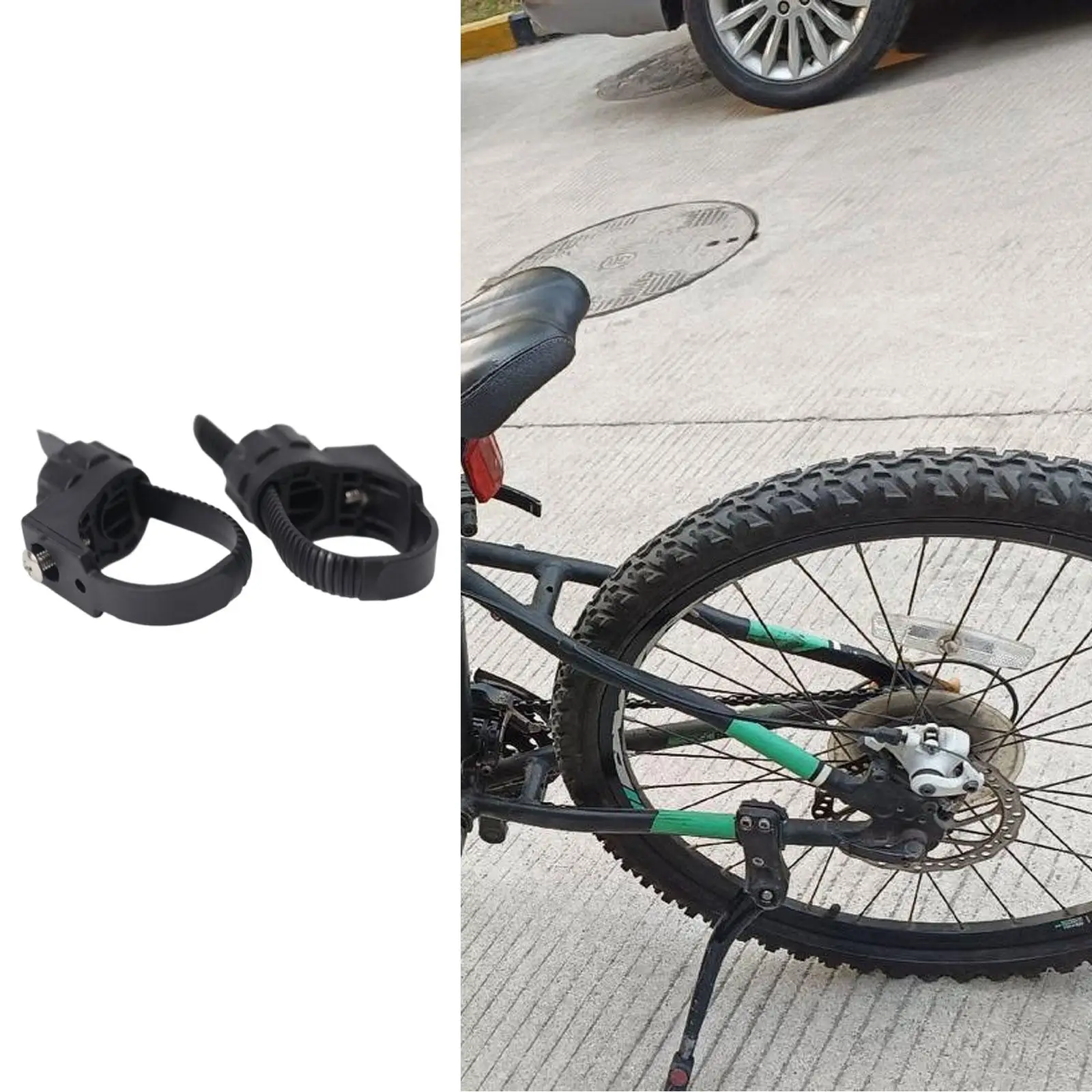 

2 Pieces Support Clamp Bikes Mounting Hole Accessories Replacement Part Bike Modification for Bikes