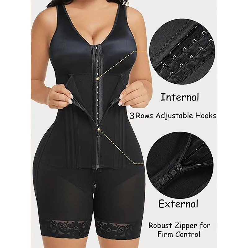

Утягивающее белье с молнией, 1 шт., женское, регулируемое, для коррекции талии, контроля живота и подтяжки ягодиц