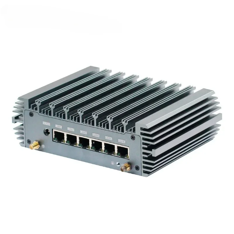 

CHKJ Piesia 12th Alder Lake N100 N300 N305 6 LAN Network Security Computer Box 2*Com POE X86 Fanless Firewall Router Pfsense