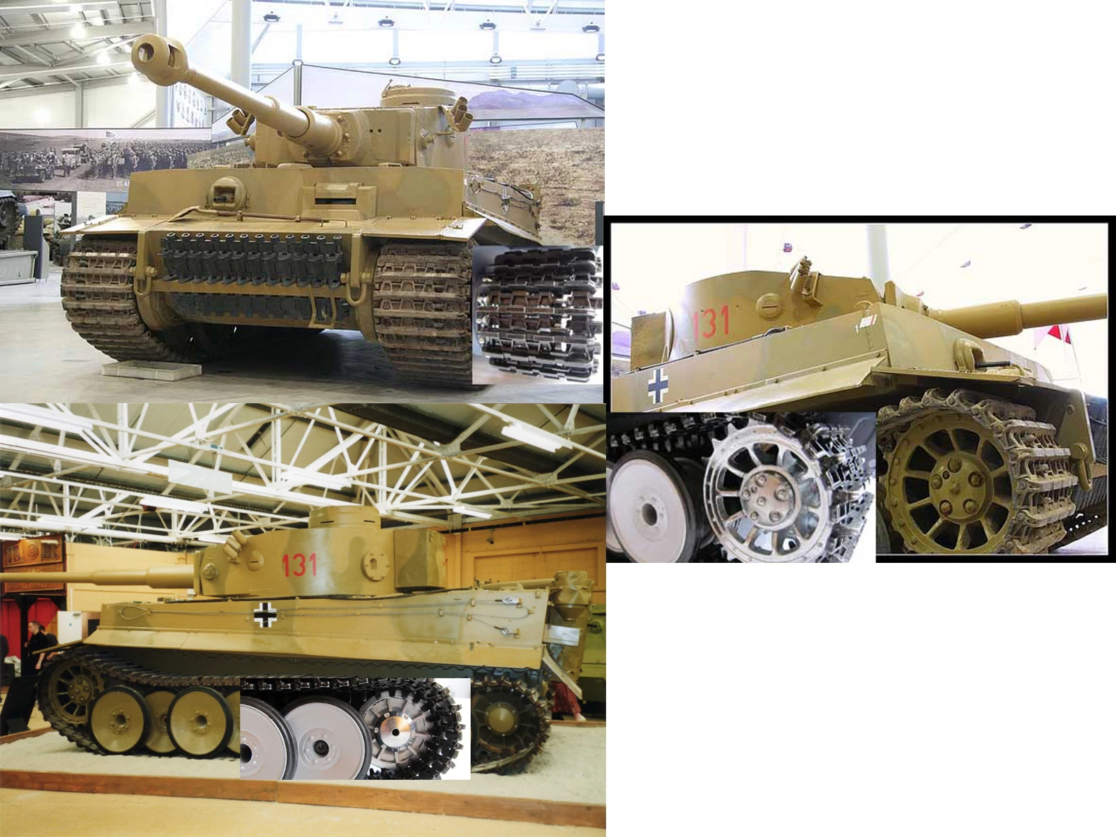 Mato 1:16 MT001 Tiger 1 Tank Metal Tracks, Sprockets, Idler Wheels