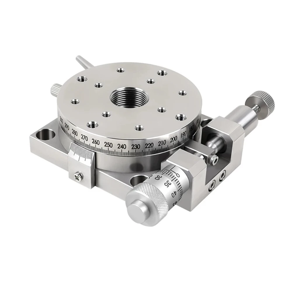 R-Axis Manual Rotary Positioning Stage Stainless Steel Precision Sliding Table ELF31-60
