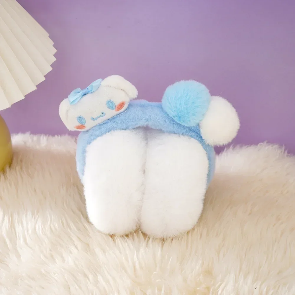 Winter Cinnamoroll My Melody Anime Kawaii MINISO Warm Earmuffs Winter Cute Pochacco Plush Earbags Warmer Gifts for Kifs