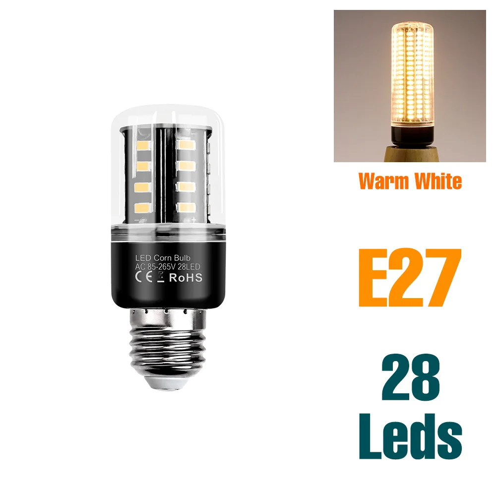 30W LED Maïs Lamp E27/E26 Plafondlamp E14 Lamp AC220V Indoor Kroonluchter Lampen 110V Geen Flikkering Koud/Warm Wit Voor Thuis Slaapkamer