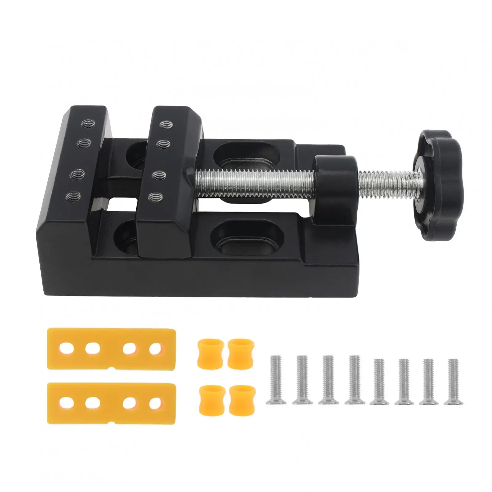 Mini abrazadera de banco de mandíbula ajustable de 57mm, prensa de taladro, tornillo de banco de mesa multifunción para carpintería, escultura artesanal, máquina herramienta fija