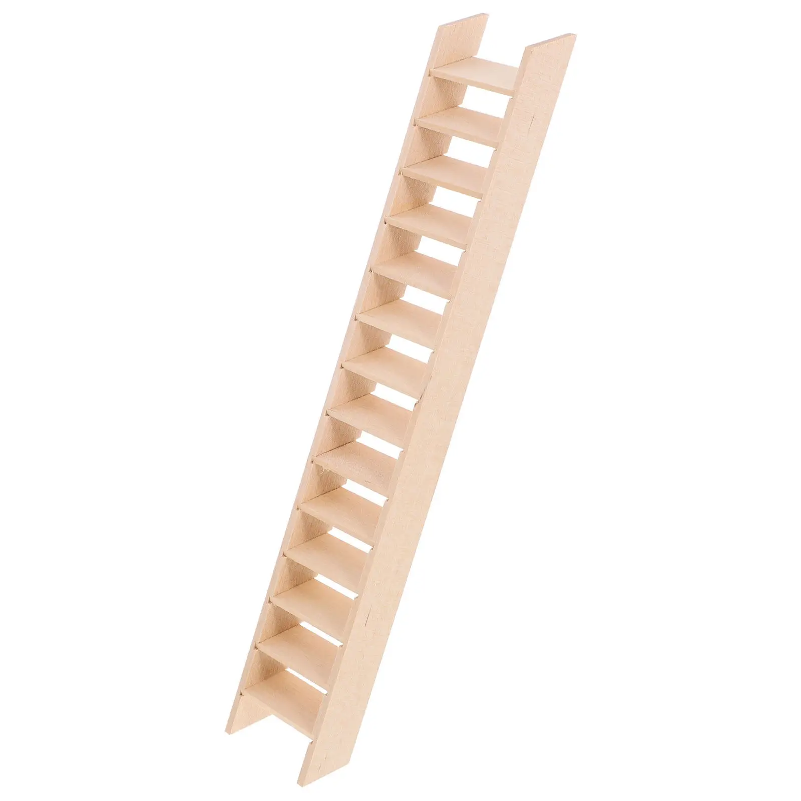 

Miniature Ladder Wooden Unique Design Warm Realistic Mini House Furniture Decor Ladder Wood Tiny Furniture