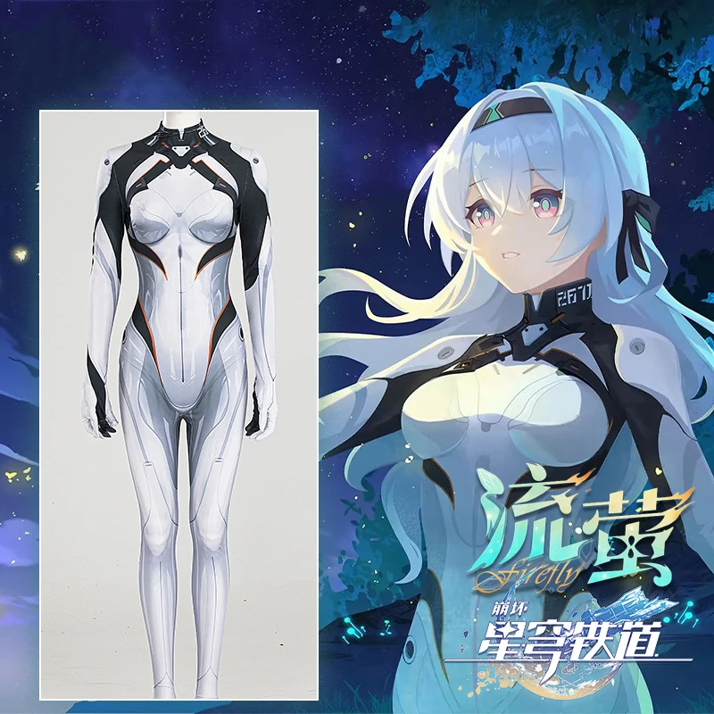 Presell Game Honkai: Star Rail Firefly Cosplay Costume Firefly Jumpsuits Tights Battledres  Adult Costume For Hallowmas Carnival