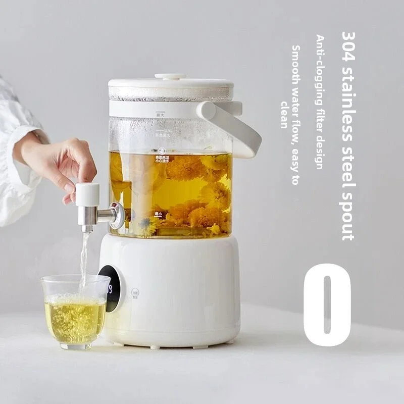 2.8L Glass Electric Tea Kettle Multifunctional with Keep Warm, BPA-Free for Home Office Tea & Coffee Brewing