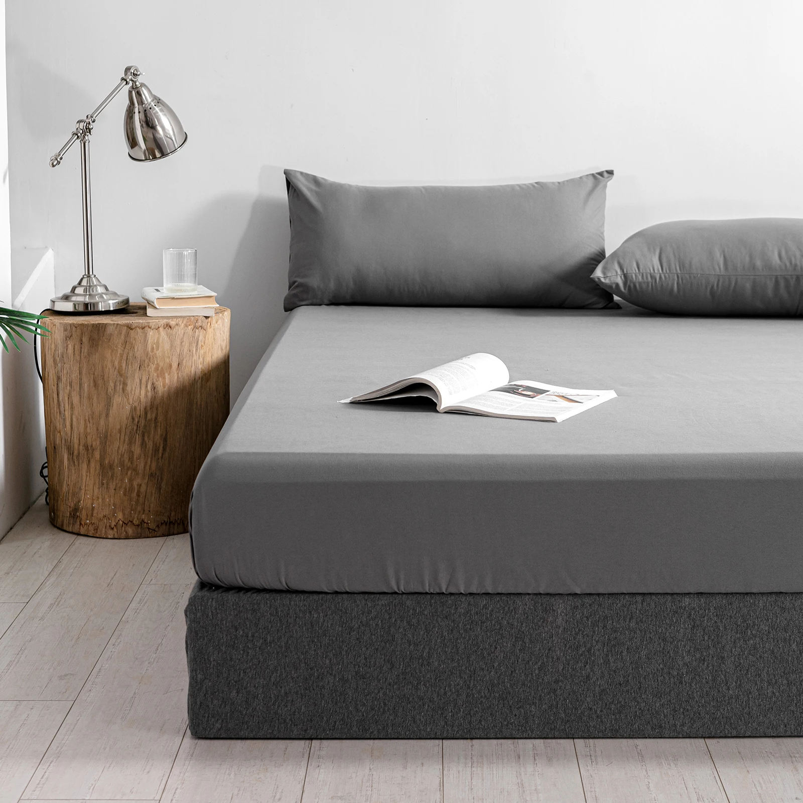 Lenzuolo con angoli elasticizzati Good Nite, altezza 30 cm, in microfibra, stirabile, traspirante, coprimaterasso, disponibile nelle misure 90x200 / 120x200 / 140x200 / 160x200 / 180x200, colori