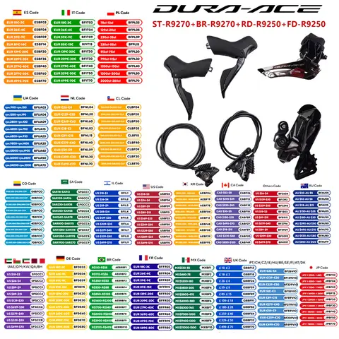 Shimano Di2 DURA-ACE R9270 2x12s Mini grupo ST-R9270 BR-R9270 palanca de cambios pinza de freno RD-R9250 FD-R9250 Original Shimano
