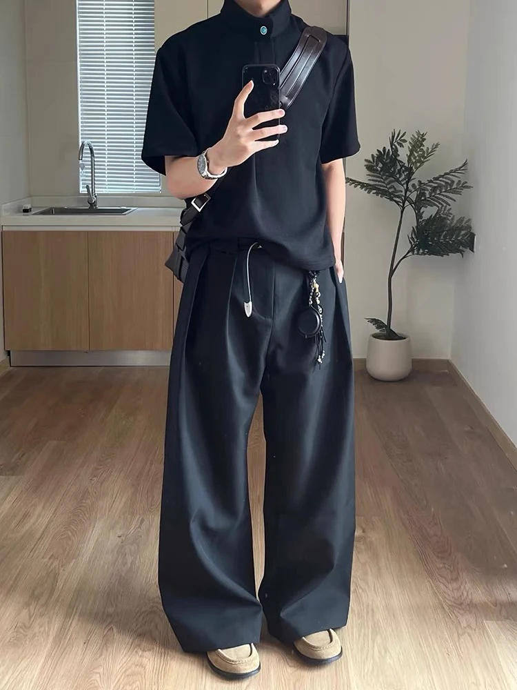 

Мужские повседневные брюки трапециевидной формы со складками для поездок на работу CleanFit Drapey повседневные брюки облегающие длинные брюки летние тонкие модные брюки