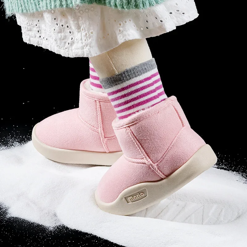 Children Snow Boot Baby Girl Plush Thick Insulation Cotton Boot Baby Boy Cotton Shoe Short Boot Ботинки Для Девочки Угги Детские