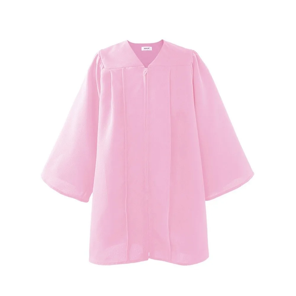 

Doctoral Costume Kids Graduation Gown Kindergarten Primary School Children Academic Robe Solid Color Student